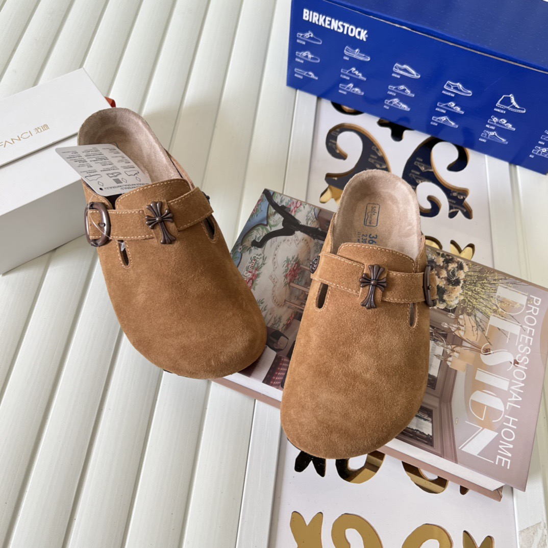 Brickenstock Chrome Hearts co-branded slippers