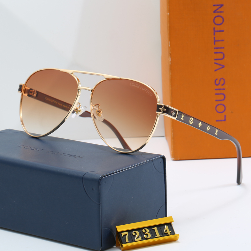 Louis Vuitton LV Lrregular Shape Fashion Sunglasses Top quality