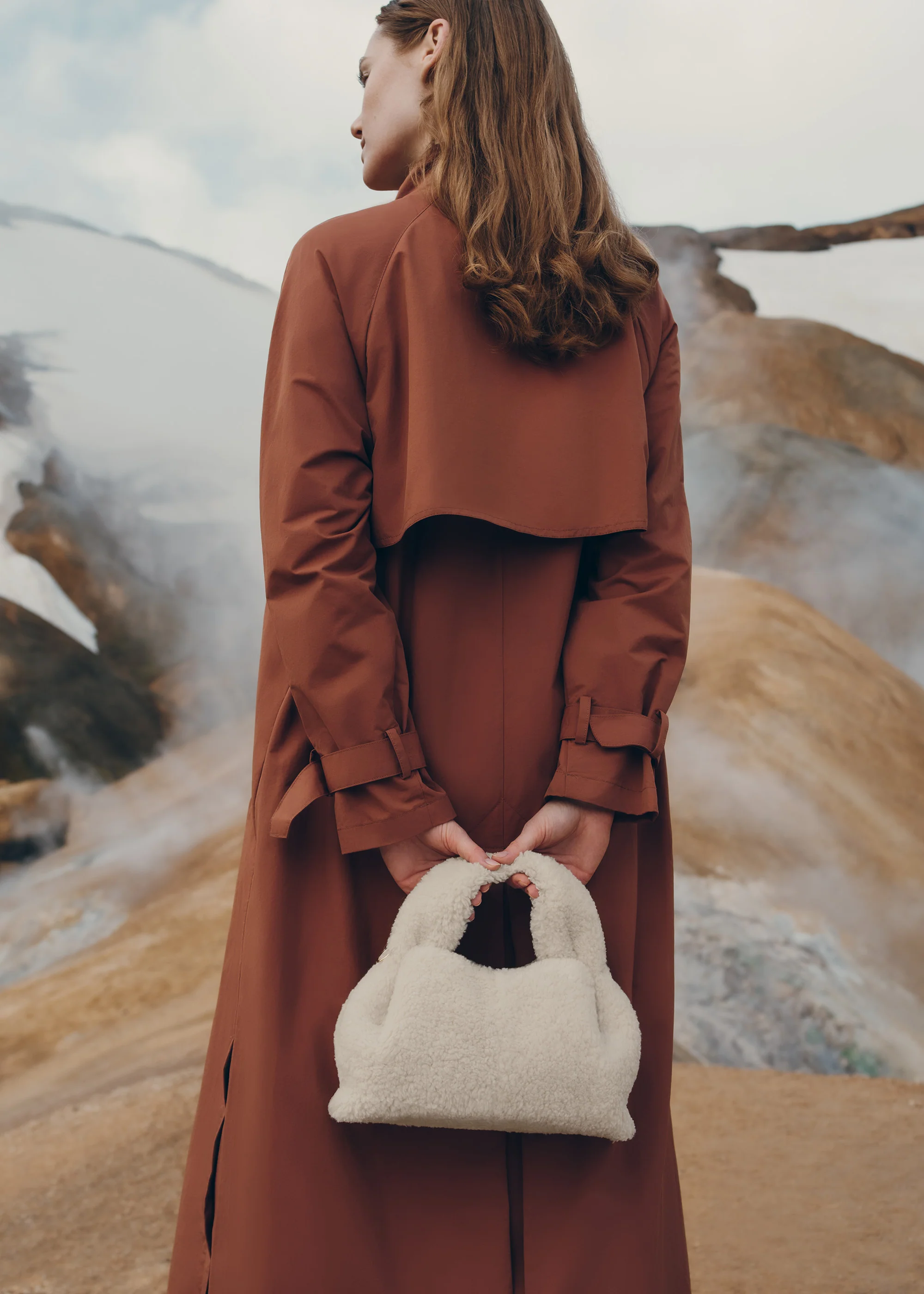 Polène Numéro Neuf Mini - Ecru Shearling