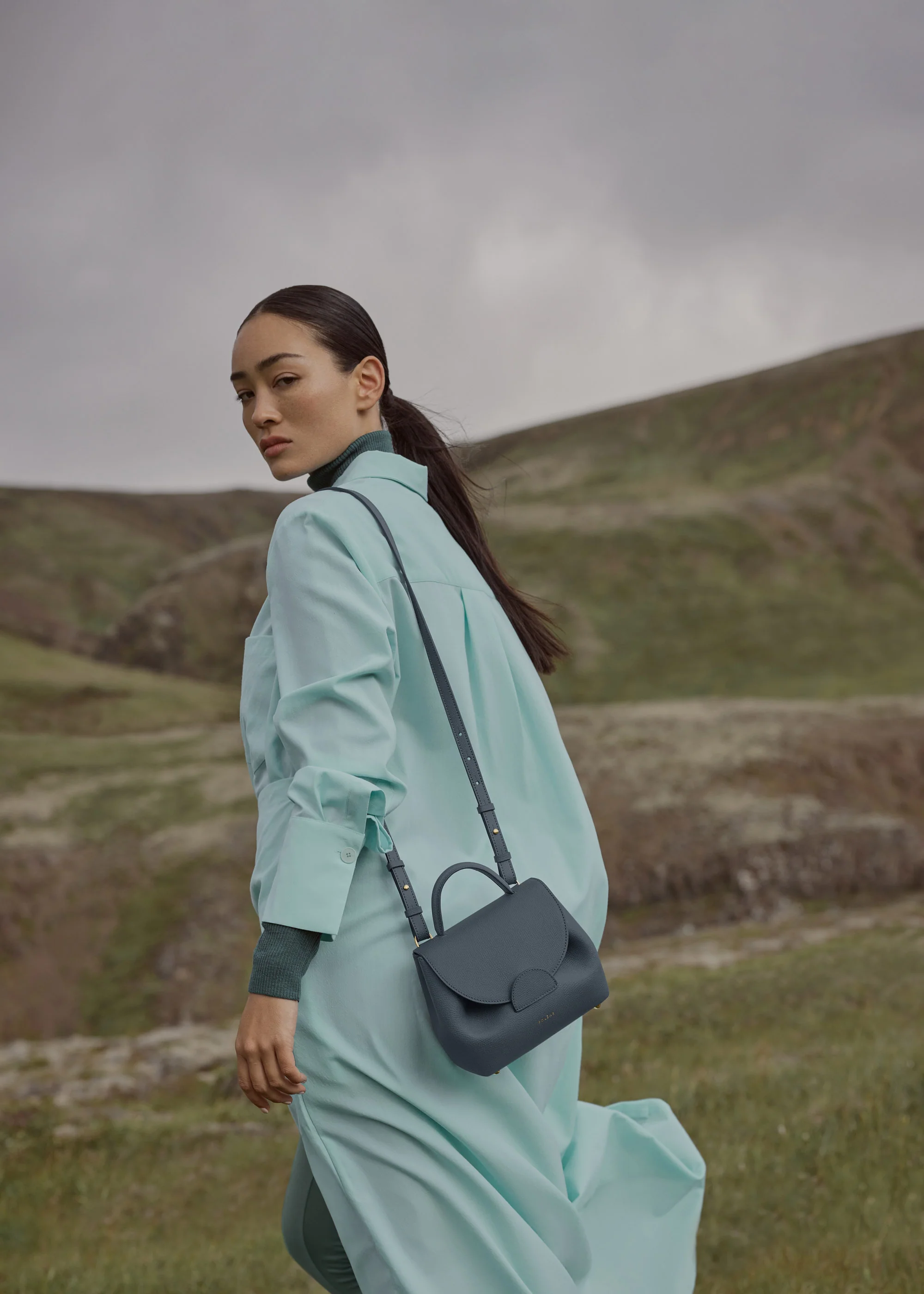 Polène Numéro Un Nano - Textured Midnight Blue