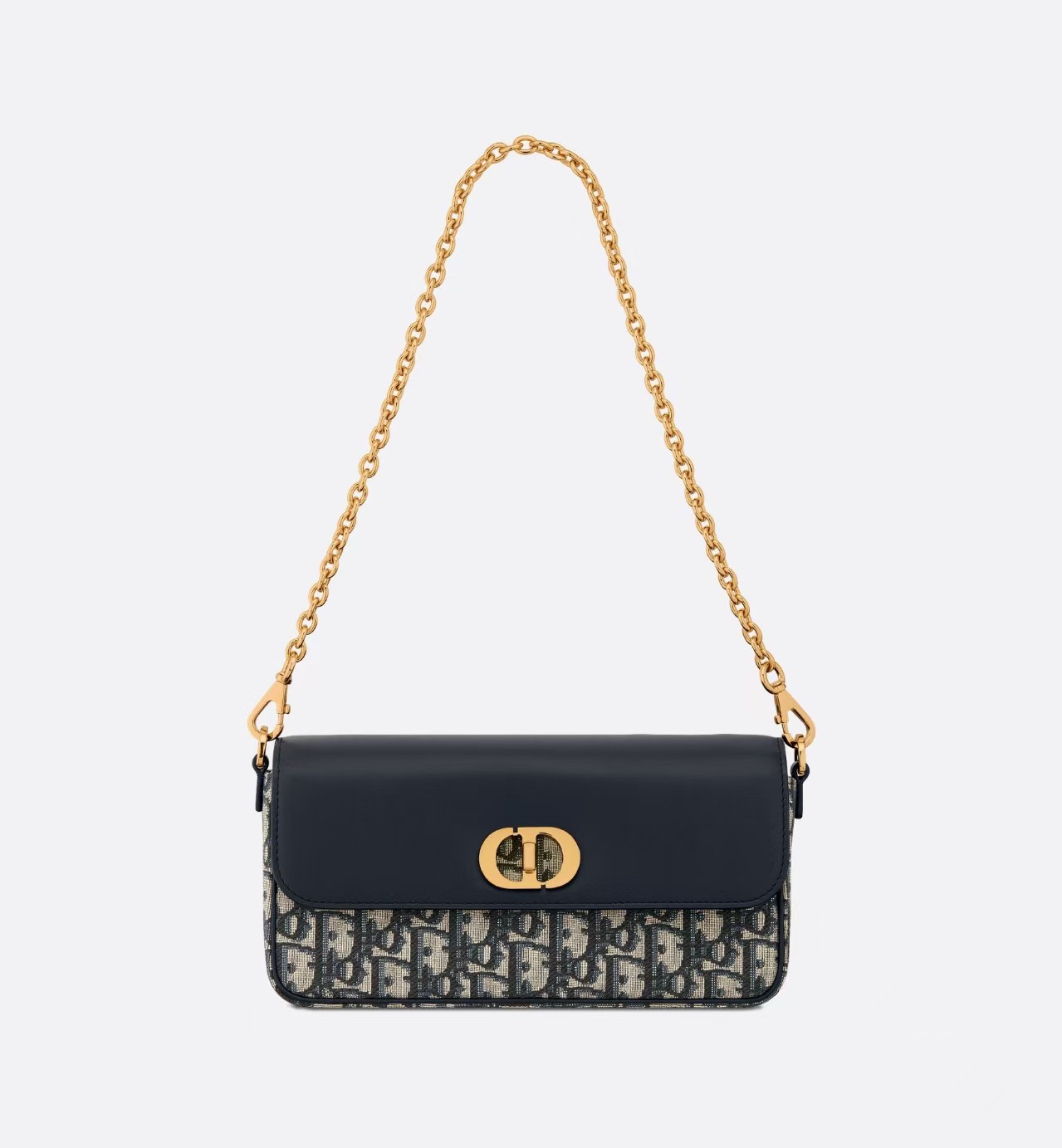 Dior 30 Montaigne Avenue East-West Double Strap Mini Chain Bag