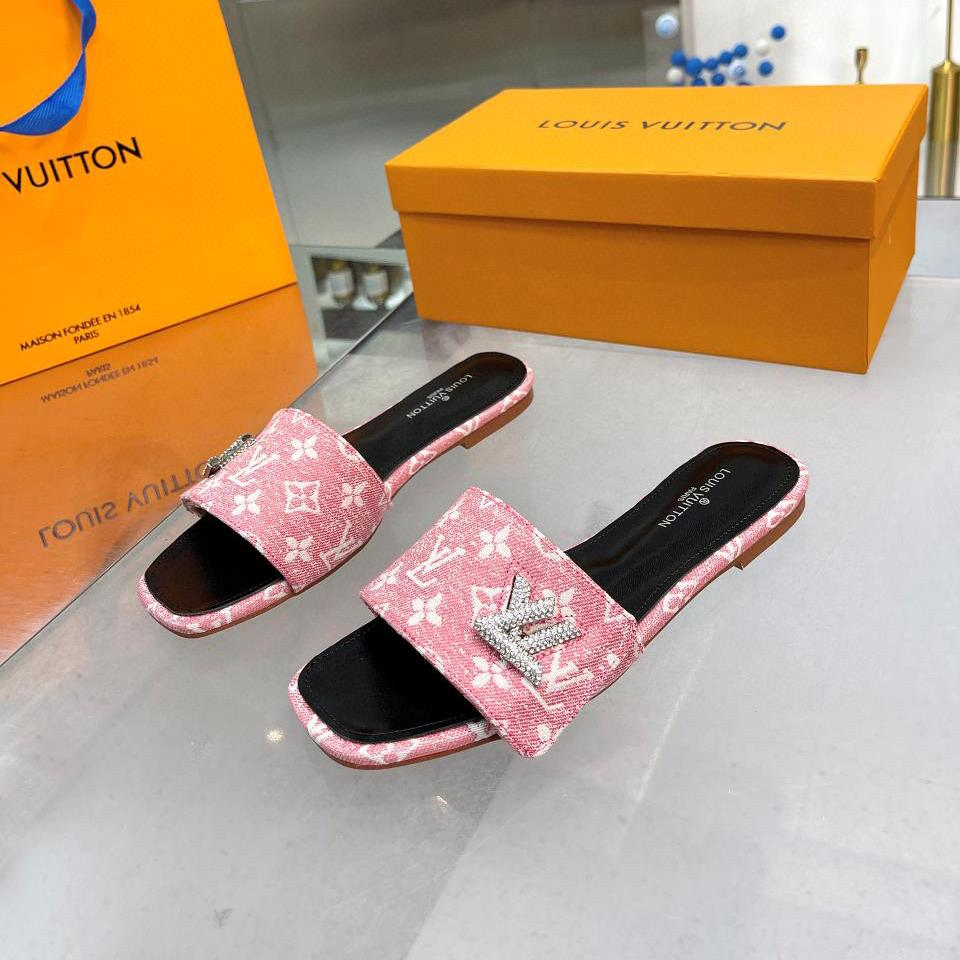 Louis Vuitton LV Flat Flat Flip-flops  Slide Sandal