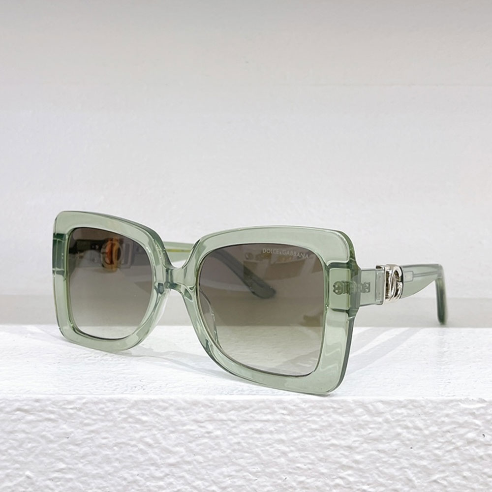 DOLCE & GABBAN DG  Plate frame. Hollow Mirror leg Logo Sunglasses Top quality