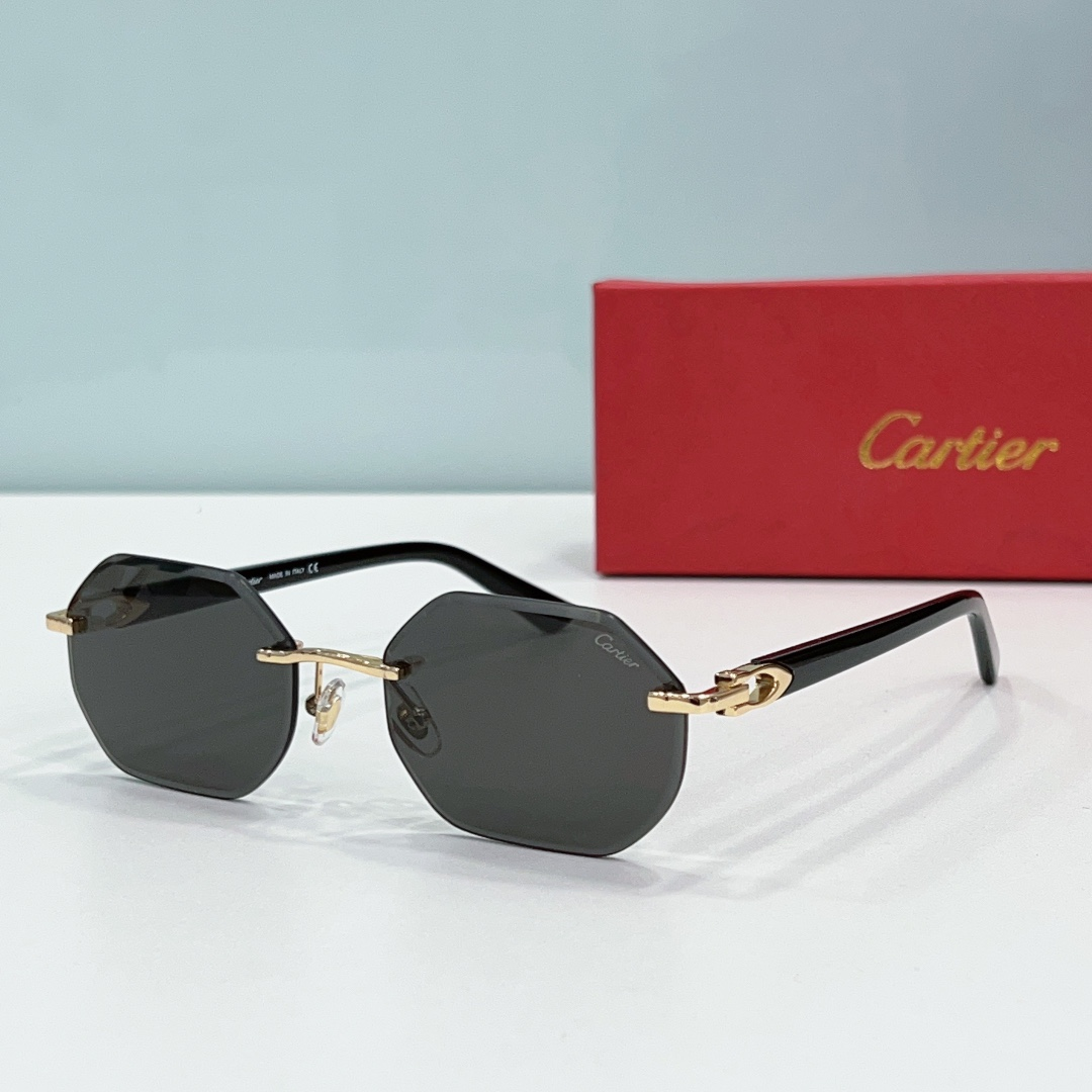 Cartier  Metal Leg Rimless sunglasses Top quality