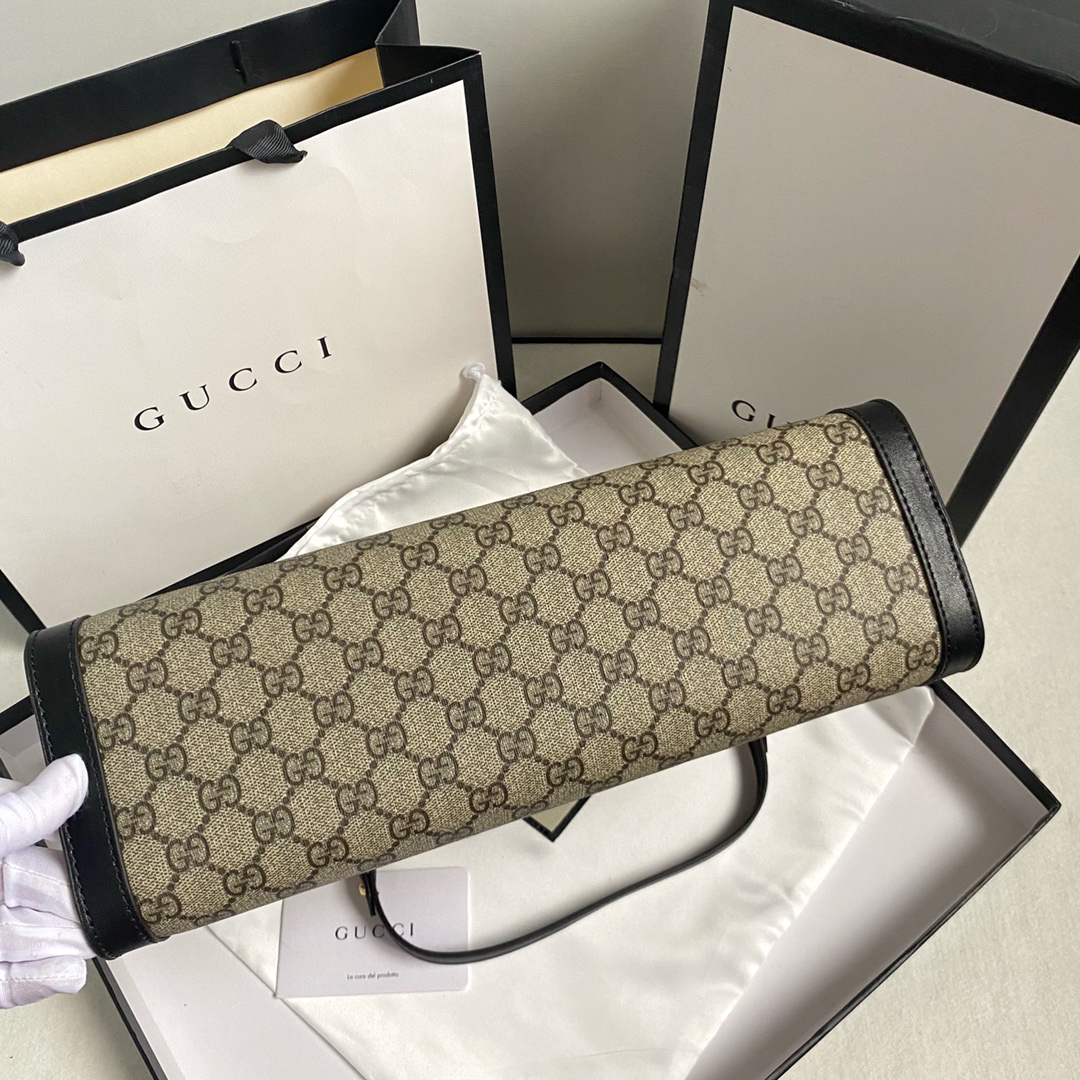 Gucci padlock series lock double shoulder strap handbag