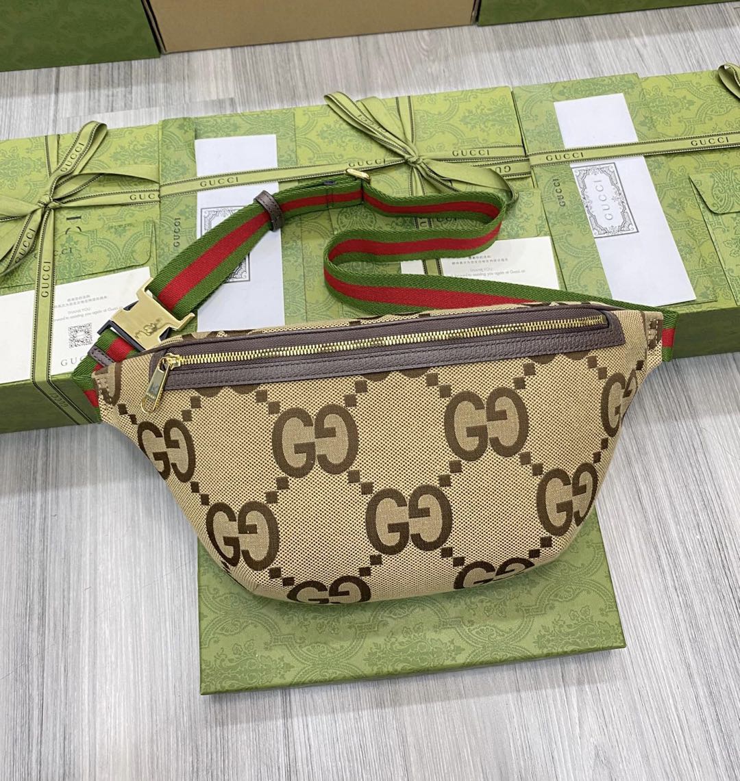 Gucci Canvas And leather Crossbody Shoulder Bag