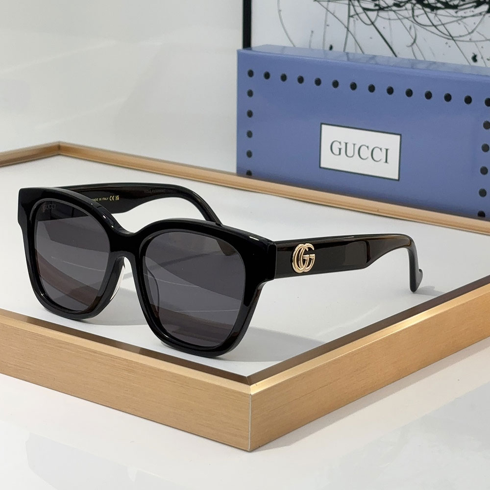 Gucci Mirror leg Double G Mark sunglasses Top quality