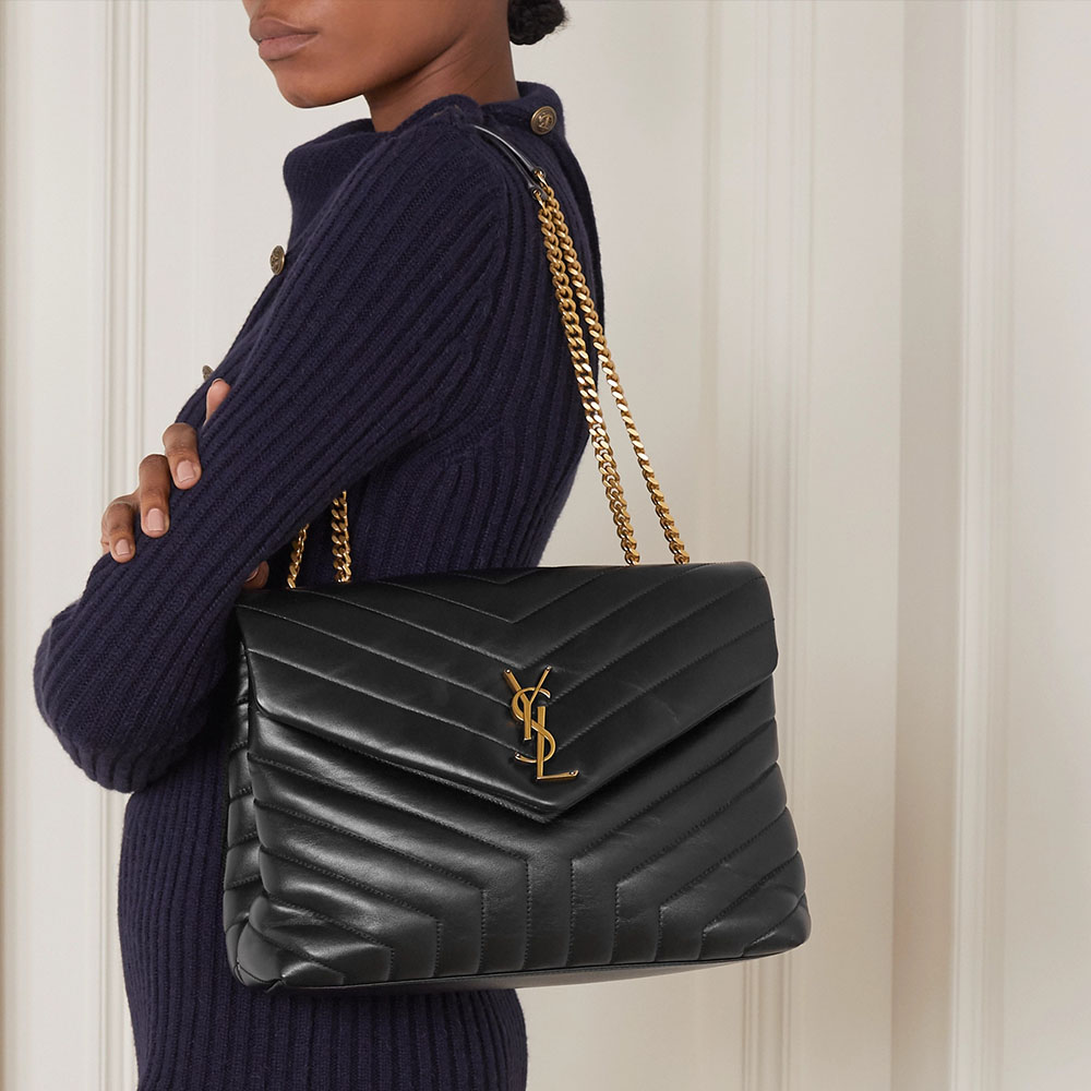 SAINT LAURENT YSL Saint Laurent LouLou Medium 32- Quilted Leather
