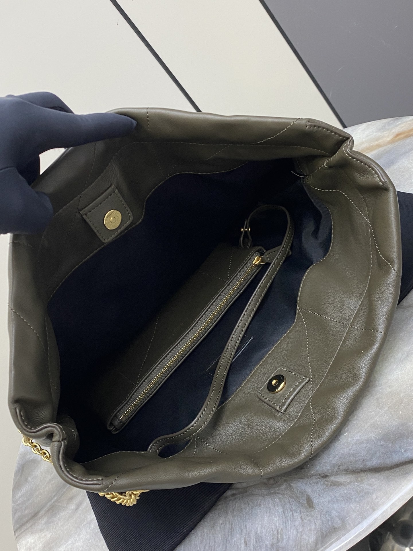 Saint Laurent YSL JAMIE POCHON sheepskin chain bag