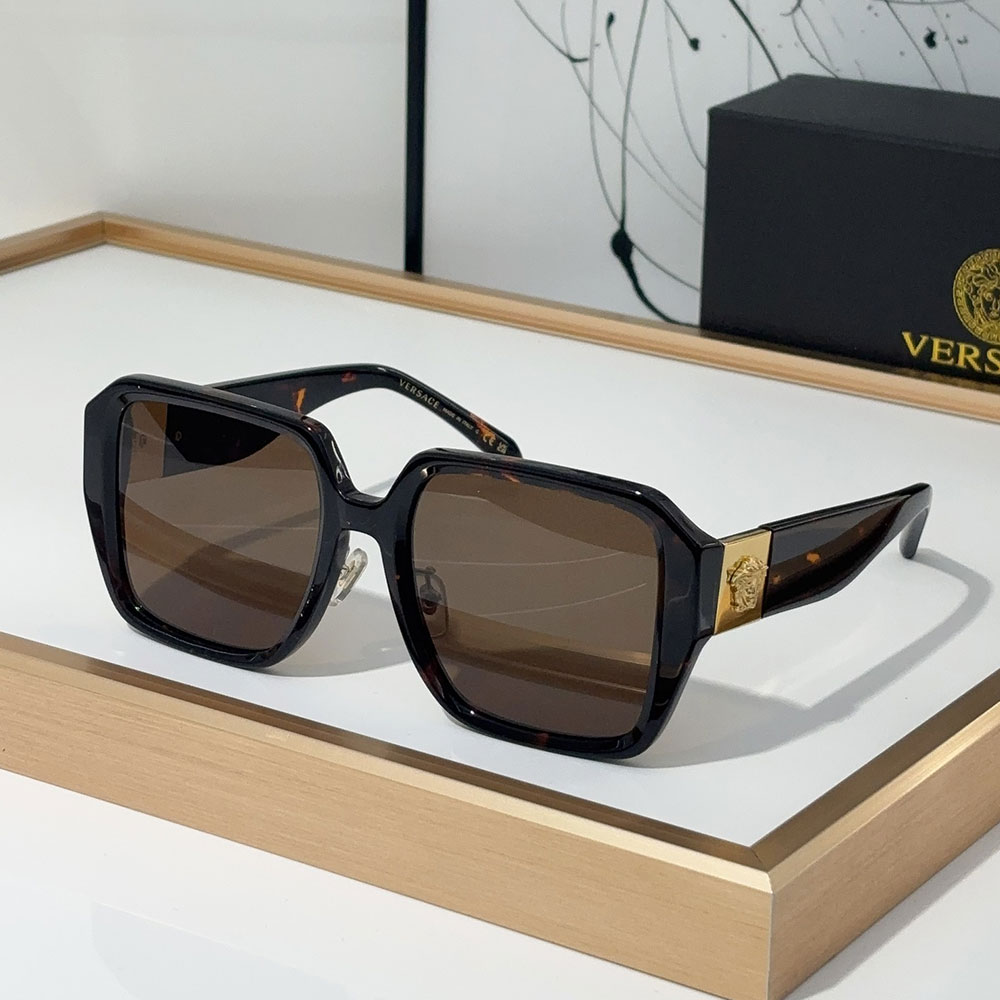 Versace  Simple Square Sunglasses Go With Everything Sunglasses Top Quality