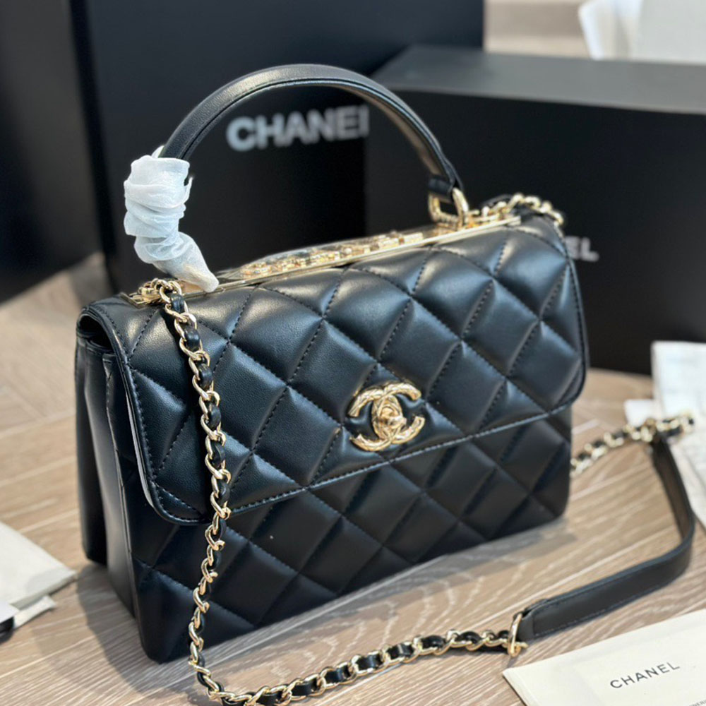 Chanel Lambskin Trendy CC Relief Handle Bag