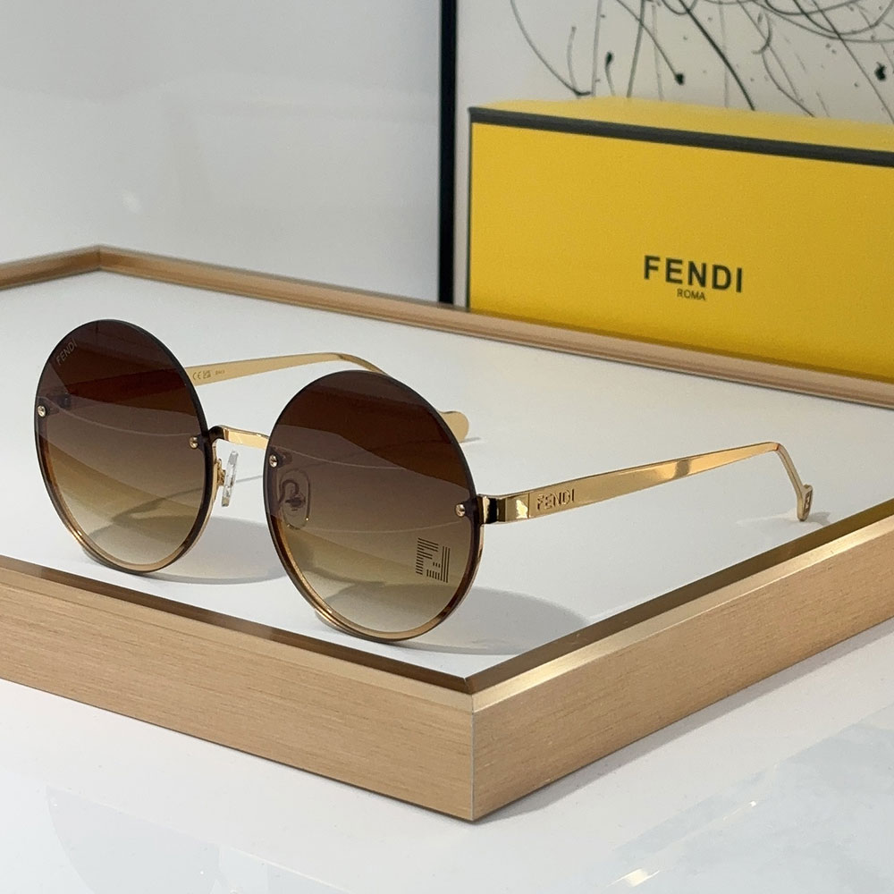 Fendi  Lightweight Round Sunglasses Top quality