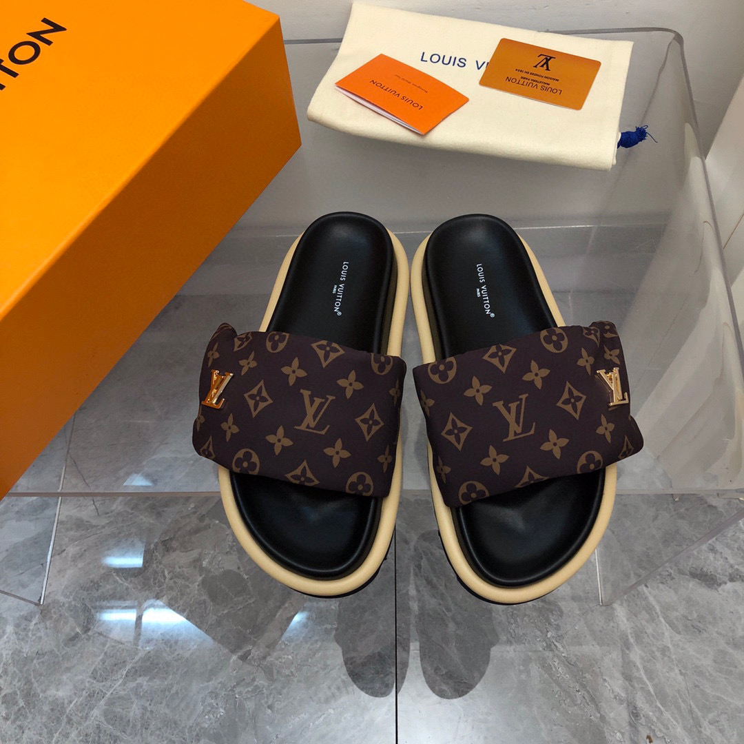Louis Vuitton LV Pollow Nylon Velcro Slide Sandal