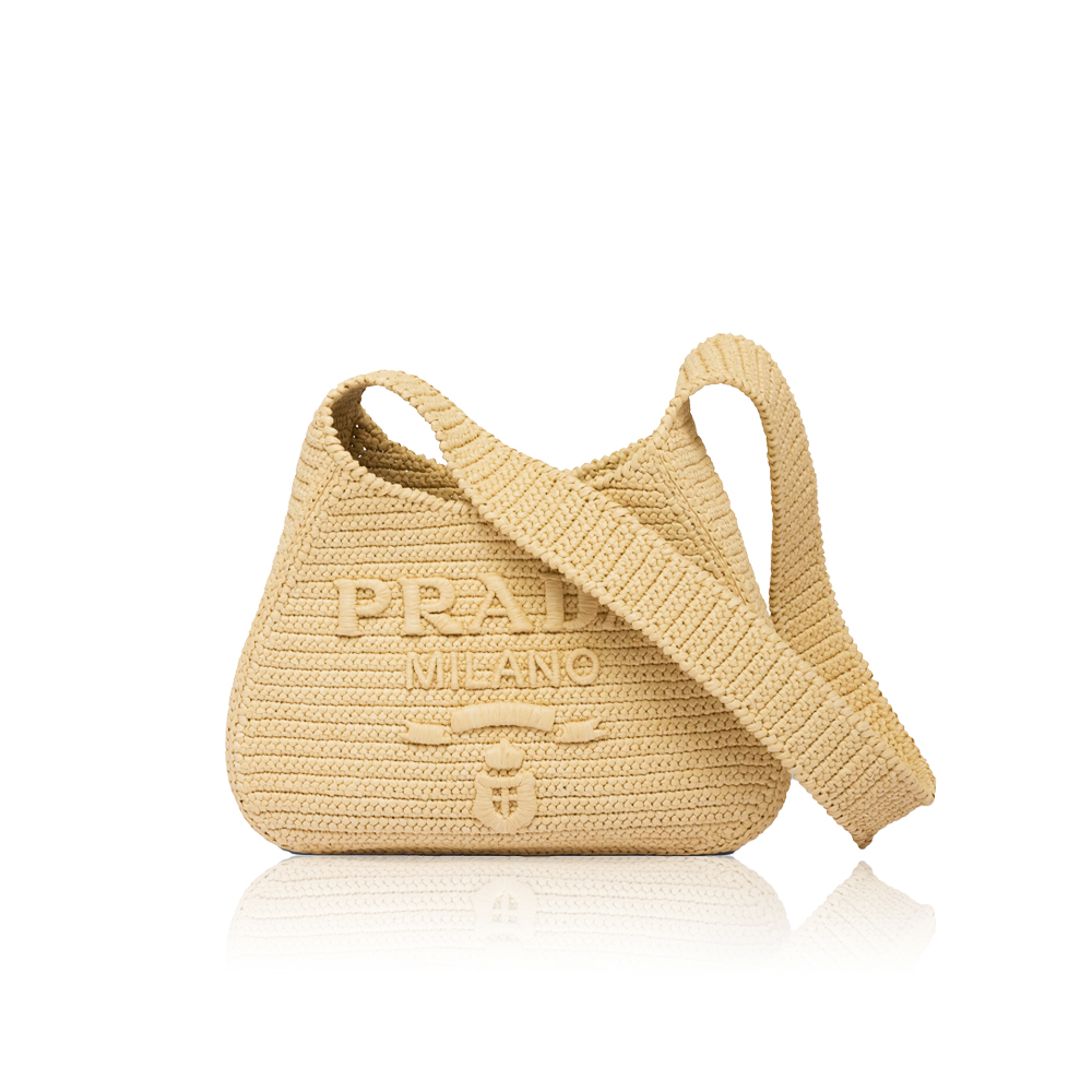 Prada Crochet Handbag Tote Bag