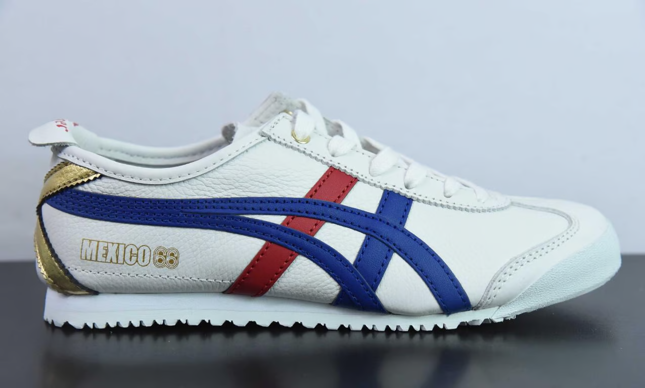 Asics Mexico 66 White Dark Blue Gold