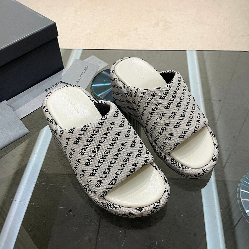 Balenciaga Chunky Heel Sandals Slide Sandal
