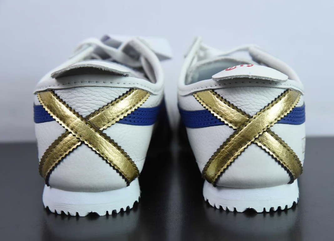 Asics Mexico 66 White Dark Blue Gold