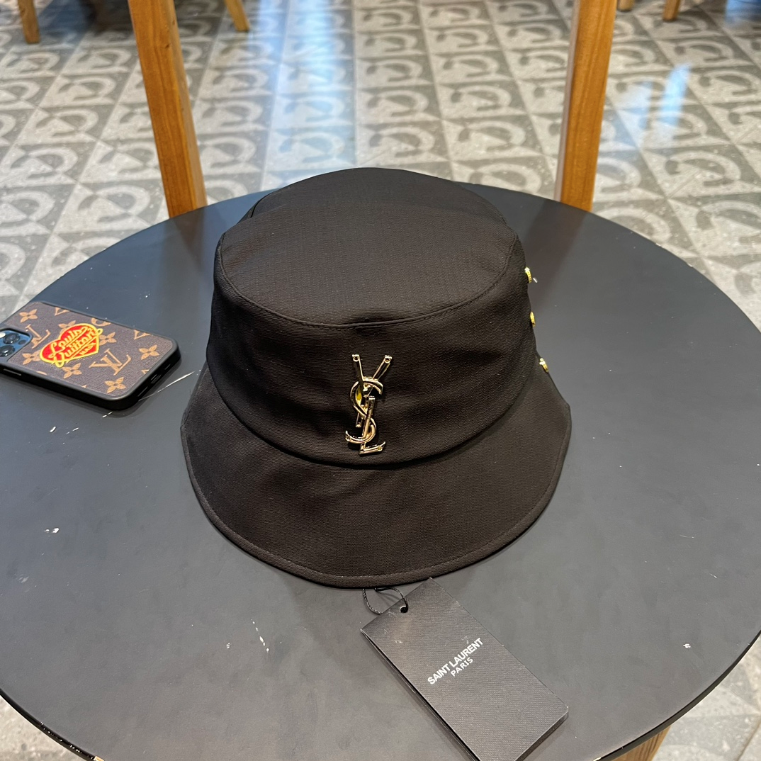 Saint Laurent YSL Collapsible Stylish Breathable Bucket Hat Sunhat