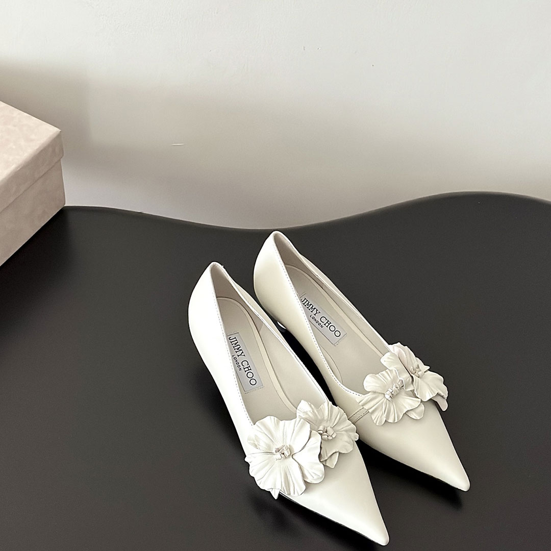 Jimmy Choo 6CM Slim And Simple Fashion Slide Sandal