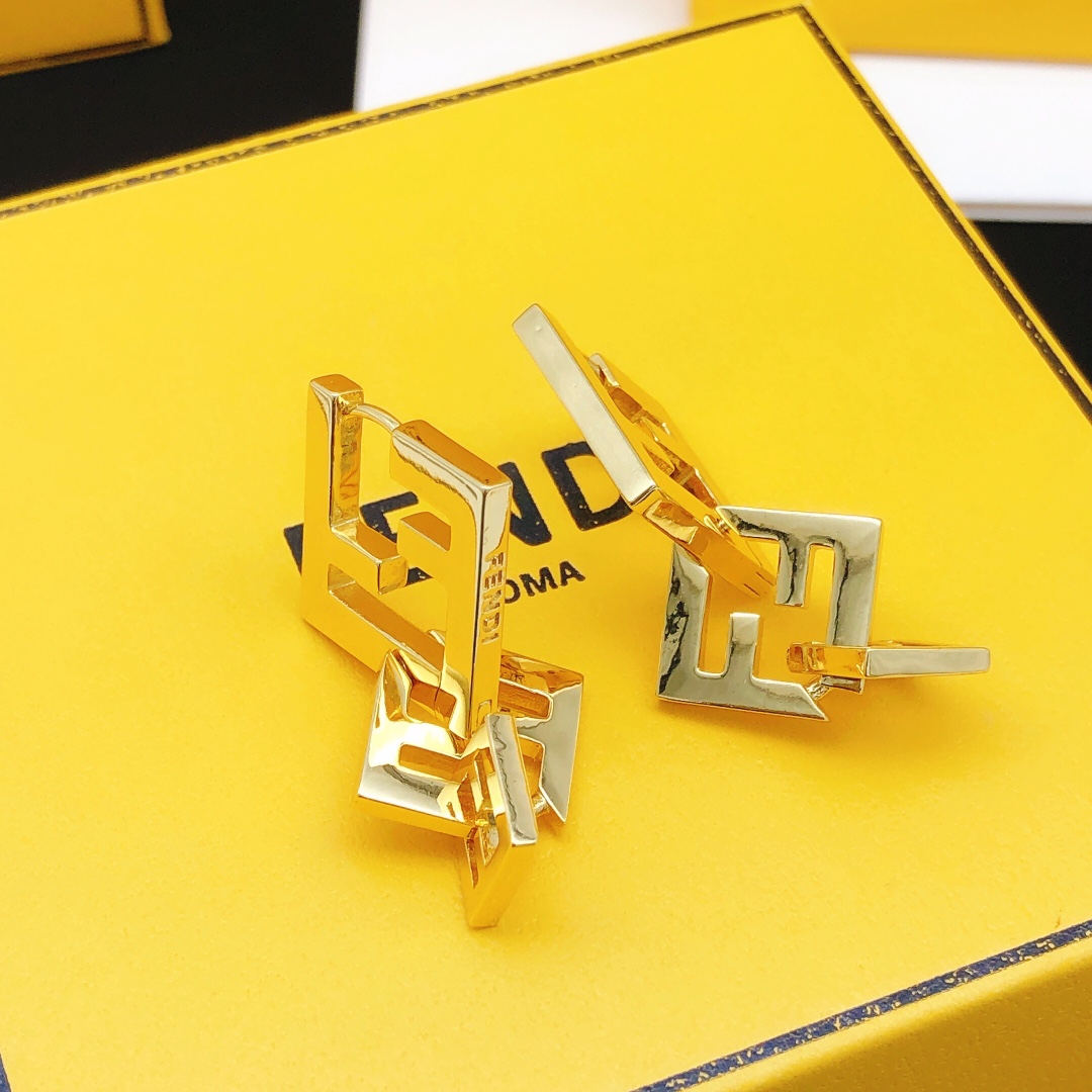 Fendi Irregular Earrings Jewelry