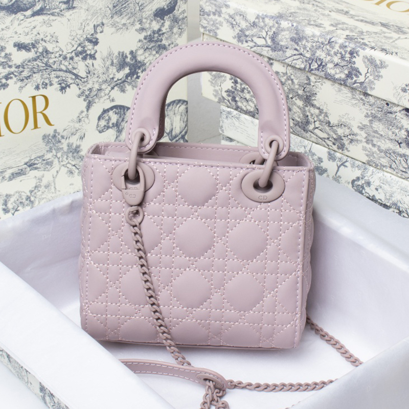 Dior The LADY DIOR Bag MINI SIZE(17*15*7cm) AAA Quality