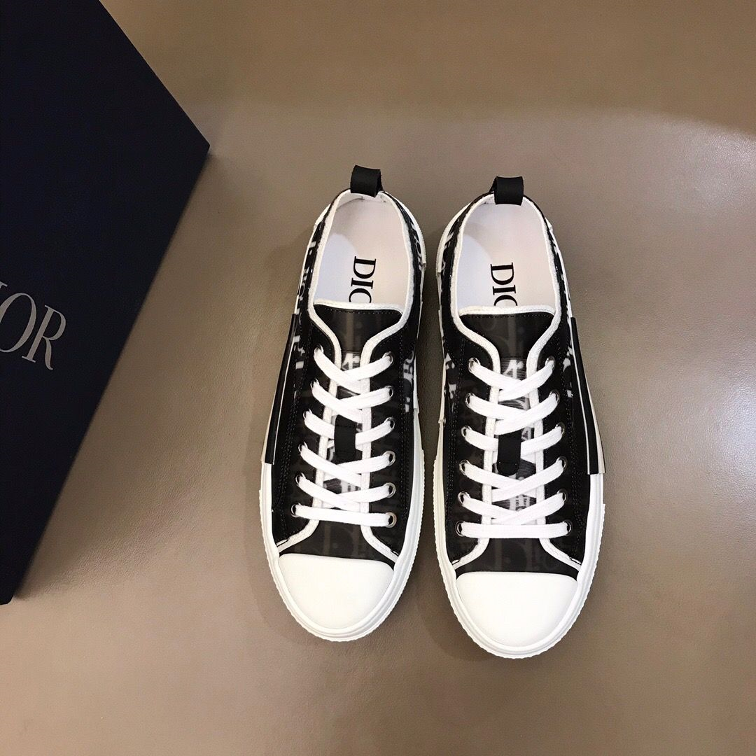 Dior B23 2022 New Style Low Top Logo Oblique Canvas 01