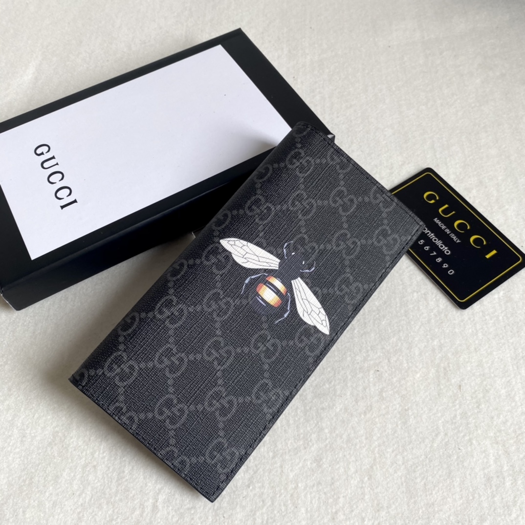 Gucci Unisex GG Supreme Printed Long Wallet