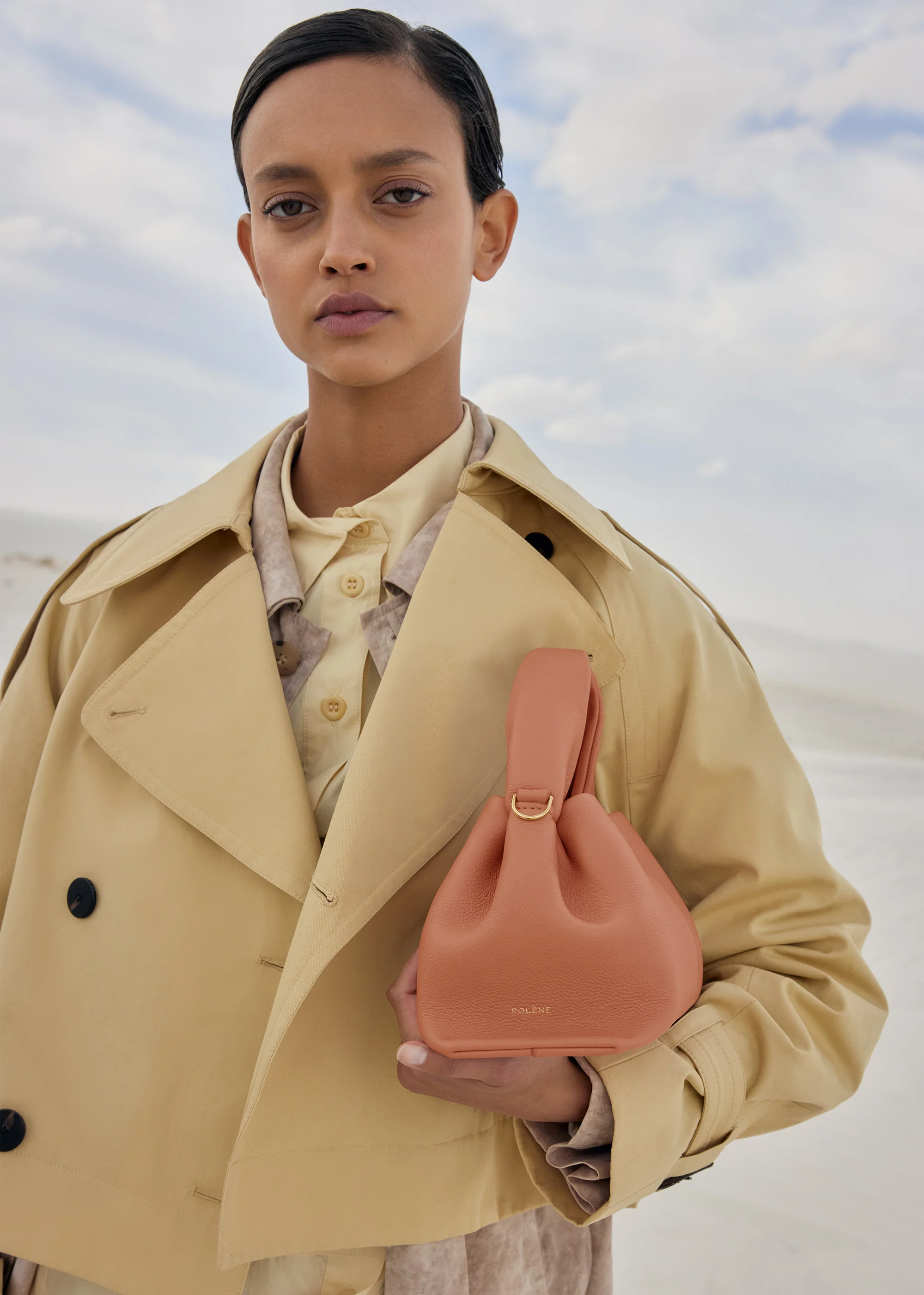 Polène Numéro Neuf Mini - Textured Peach