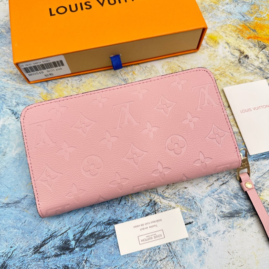 Louis Vuitton LV Zippy Embossed Cowhide Wallet