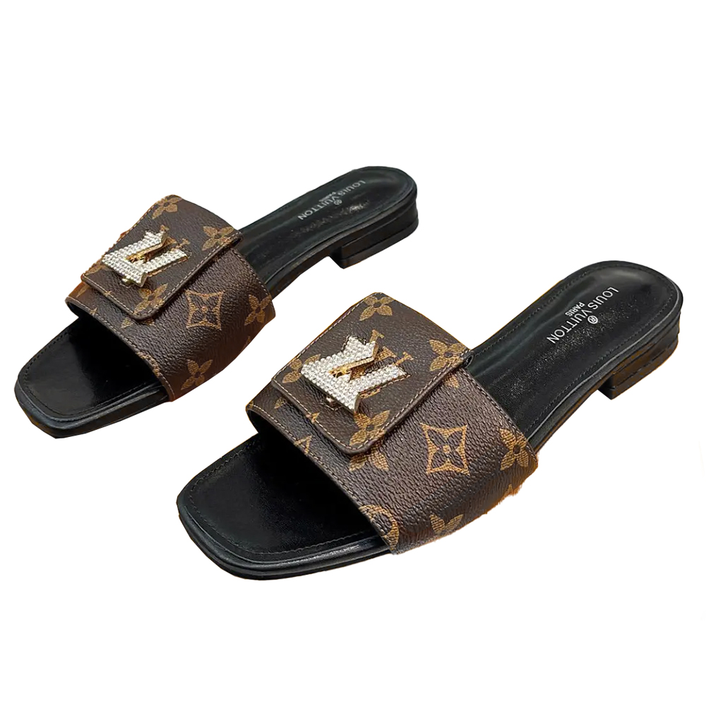Louis Vuitton LV Comfortable Leather Flip-fFops Slide Sandal