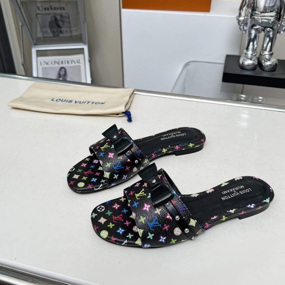Louis Vuitton x Murakami 6AM Flat Sandals (Replica)