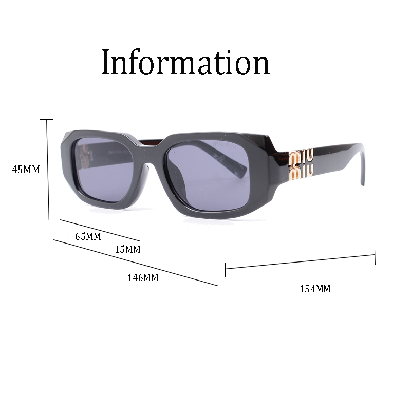 MIU MIU Retro trend Sunglasses Top quality