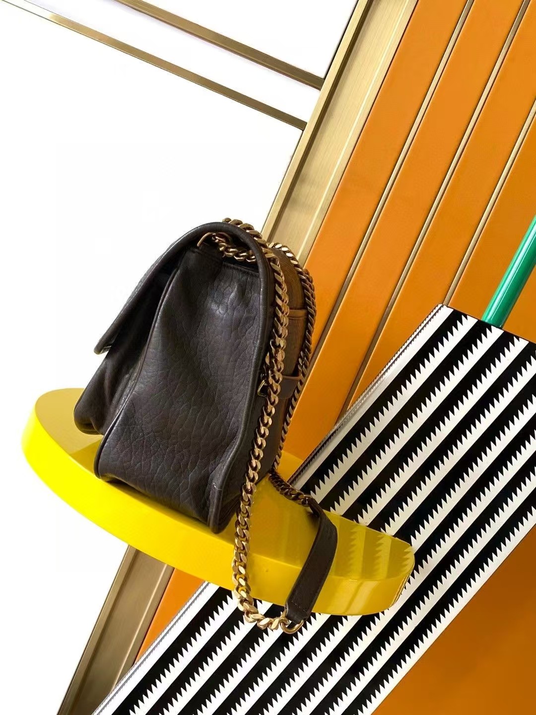 Saint Laurent YSL NIKI medium bag in grained lambskin