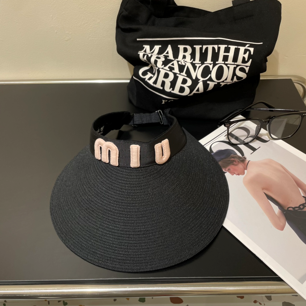 Miu Miu Empty Top Sun Hat  Sunhat