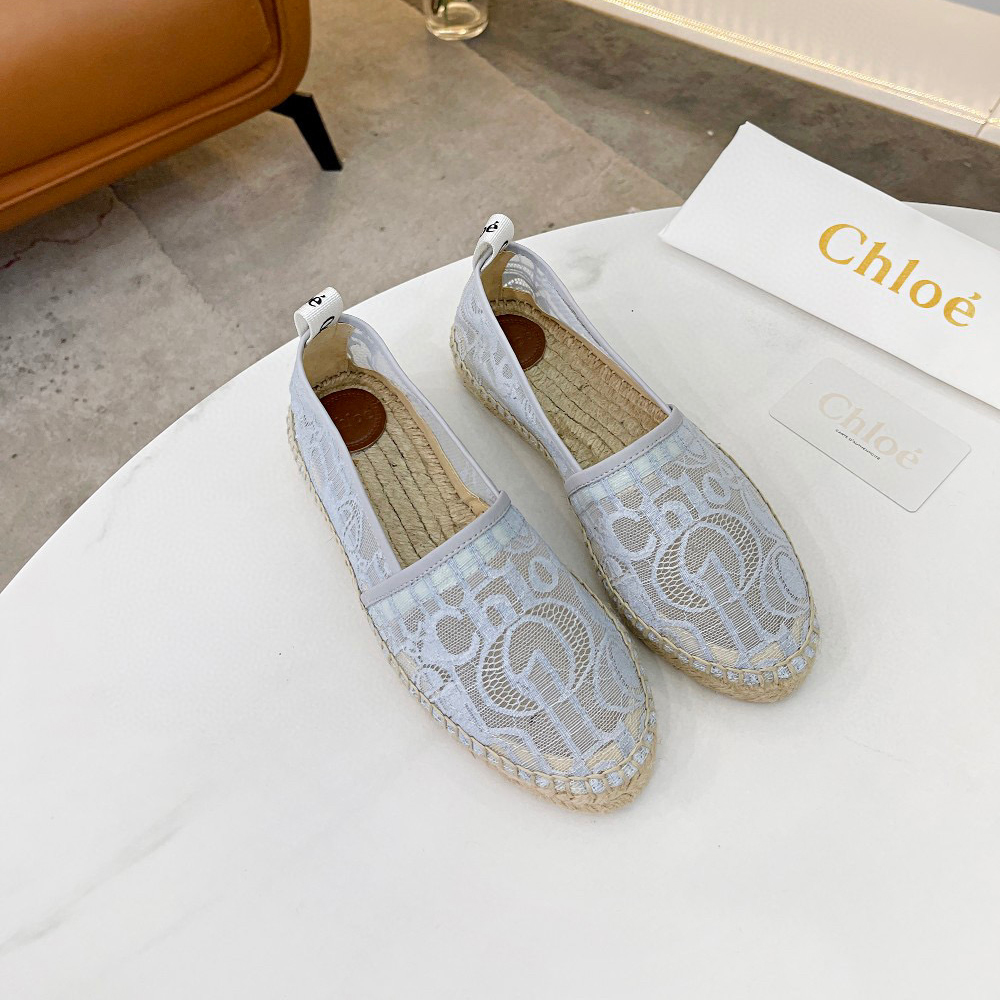 Chloe Woven Straw Stylish Casual Flats Shoes Sandal