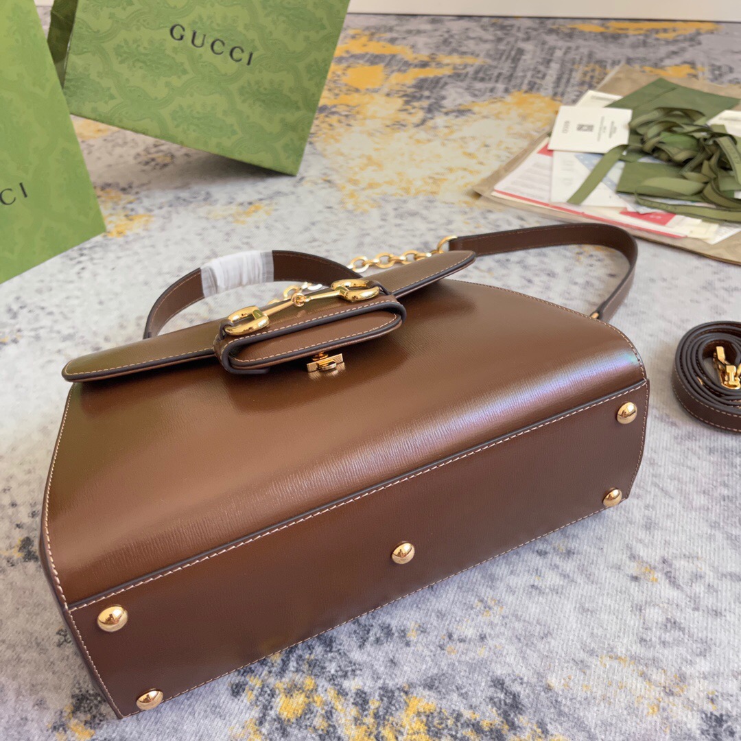 Gucci new hand-held crossbody saddle bag