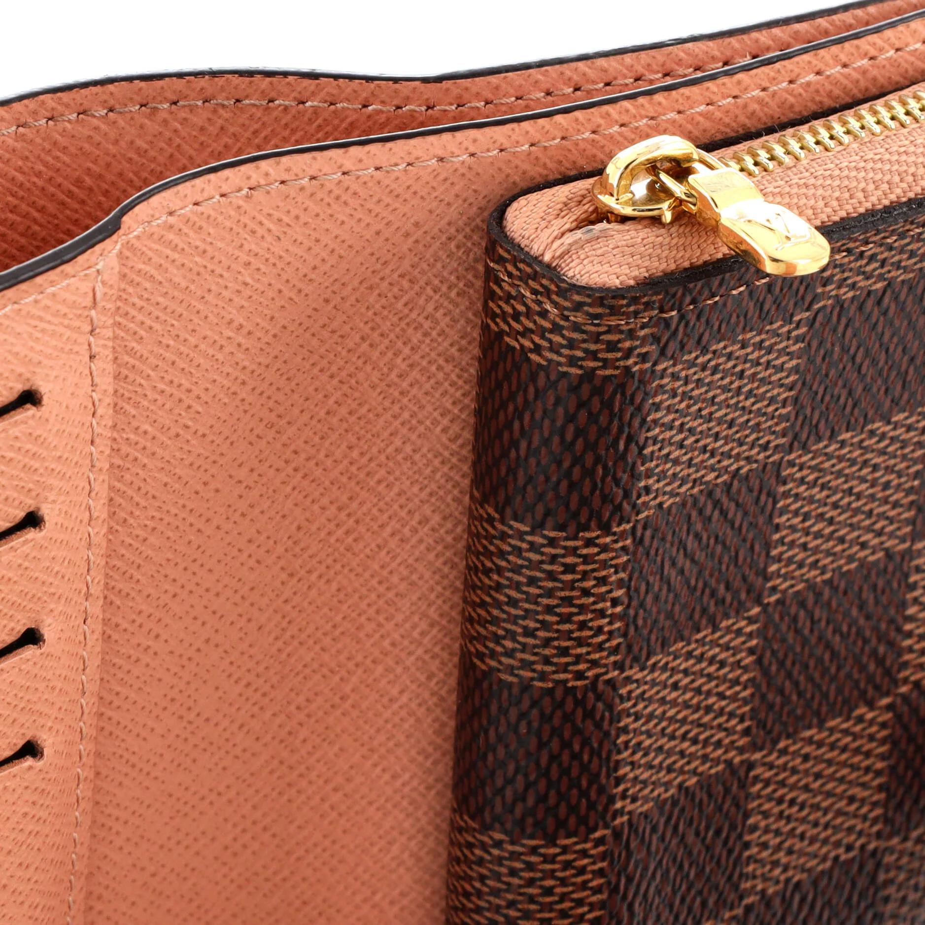 Louis Vuitton Juliette Wallet Damier with Leather