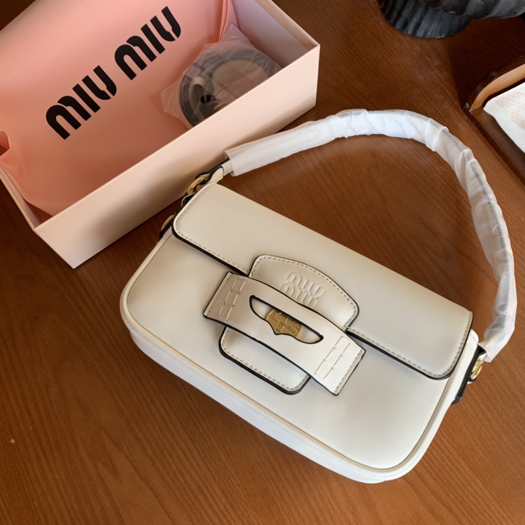 Miumiu Penny leather bag