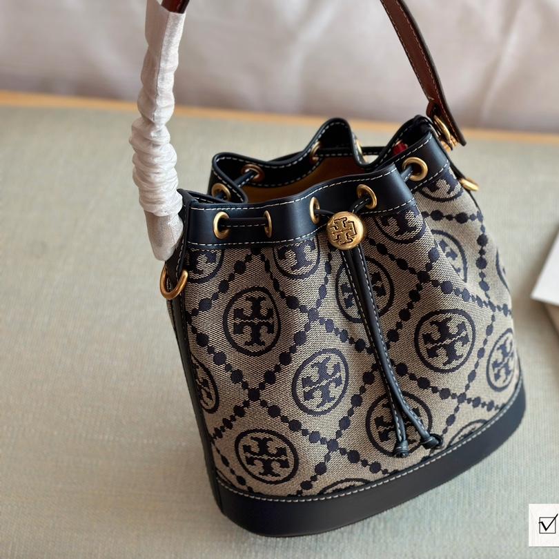 Tory Burch T Monogram Jacquard Bucket Bag