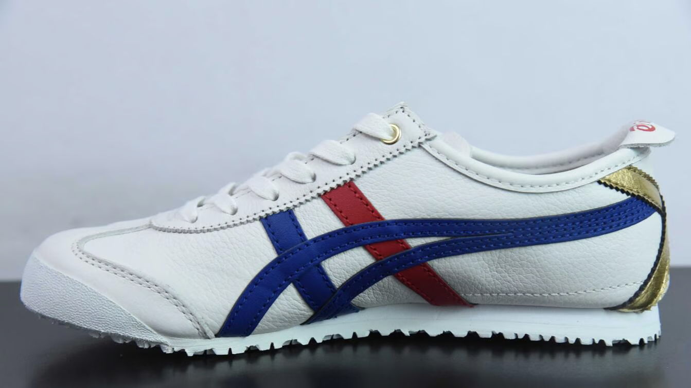 Asics Mexico 66 White Dark Blue Gold