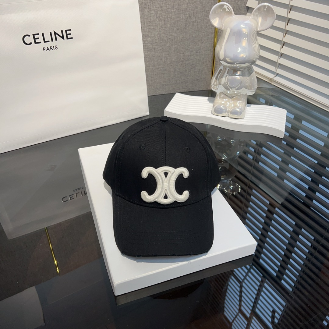 Ceiline Letter Embroidered Cap Sunhat