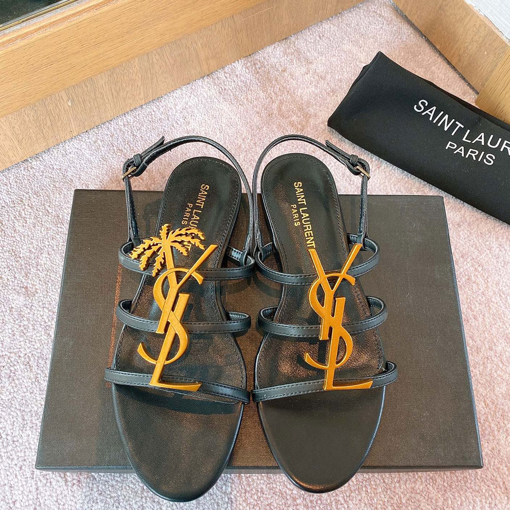 Saint Laurent YSL Open-toe Fashion Goes With Everything Slide Sandal