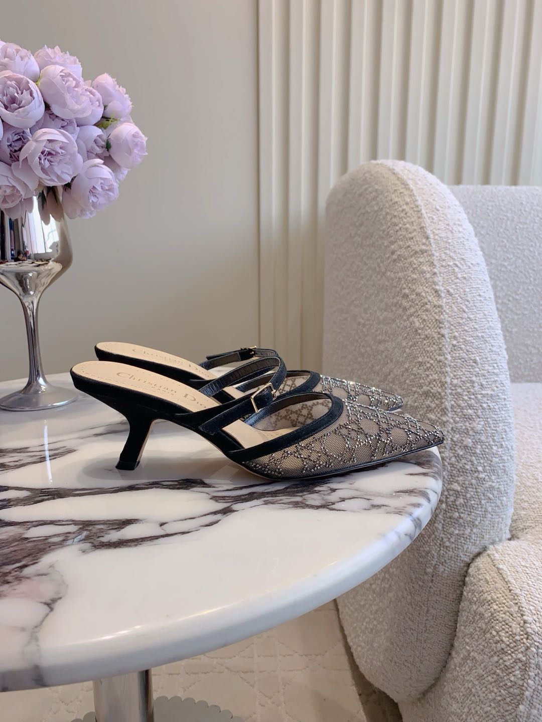 Dior early spring new diamond studded high heels