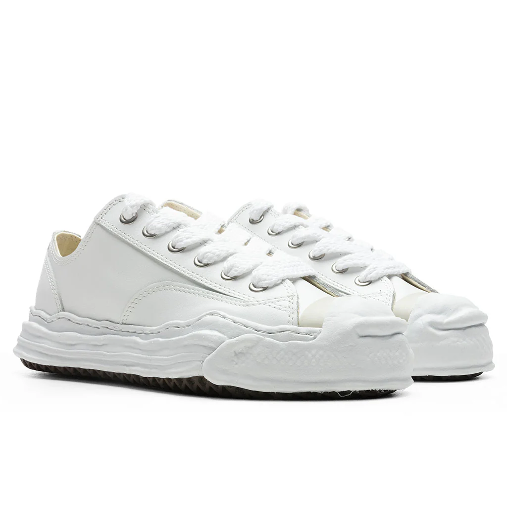 MIHARA YASUHIRO Hank Low OG Sole Toe Cap Leather Sneaker - White