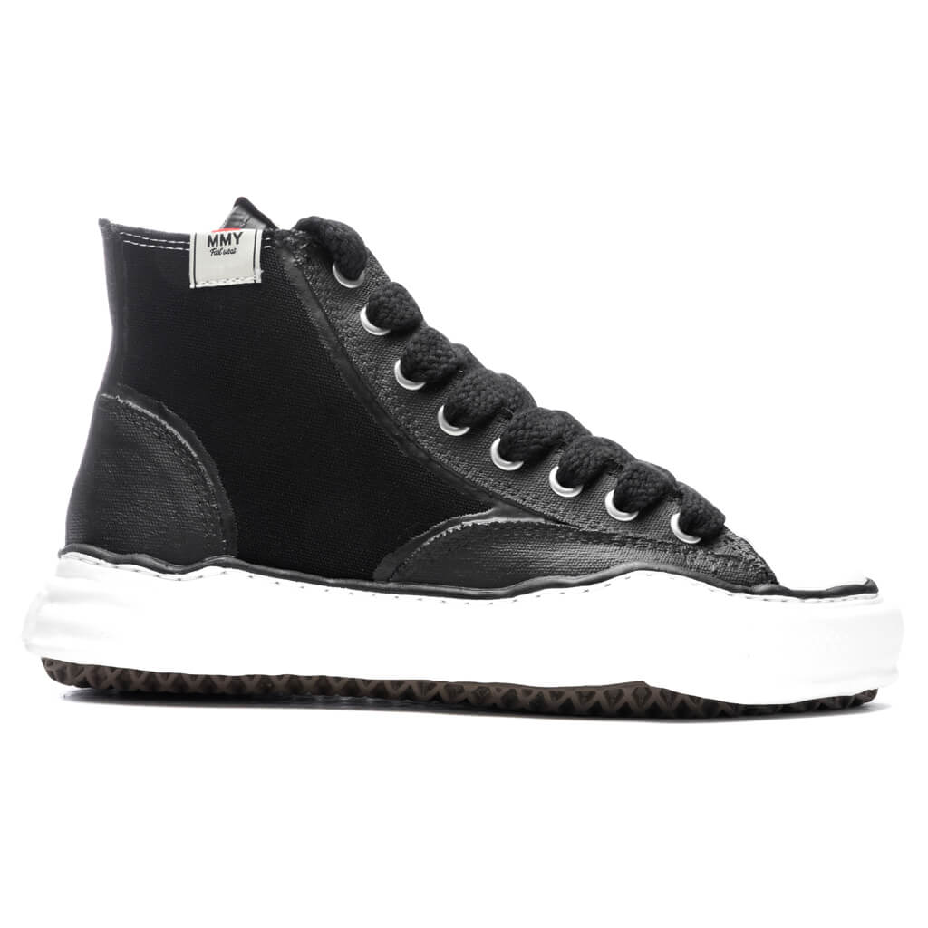 MIHARA YASUHIRO Peterson High OG Sole Rubber Painted Canvas Sneaker - Black