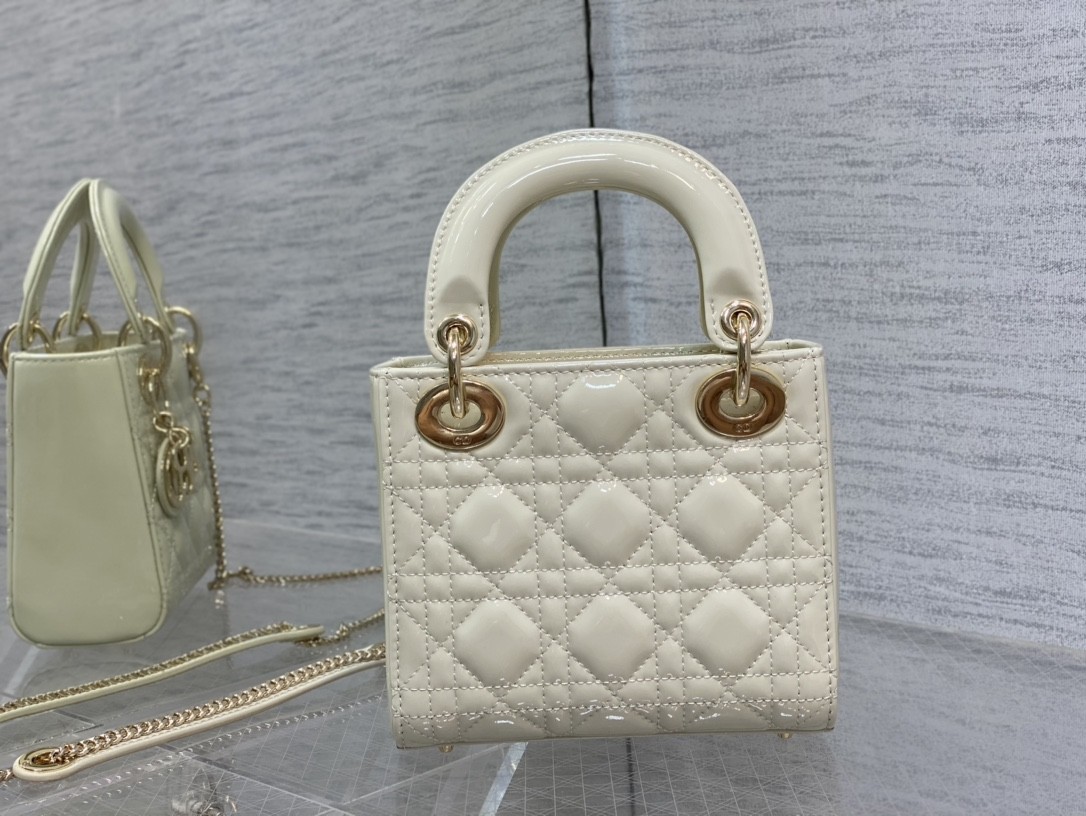 Dior Mini Lady Bag - Lacquered Calfskin
