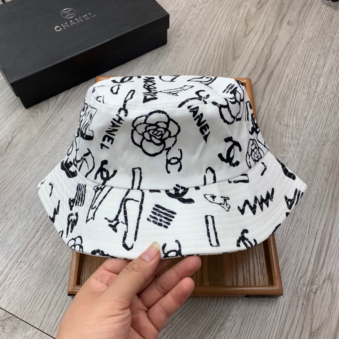 Chanel Printed Fisherman's Hat  Sunhat