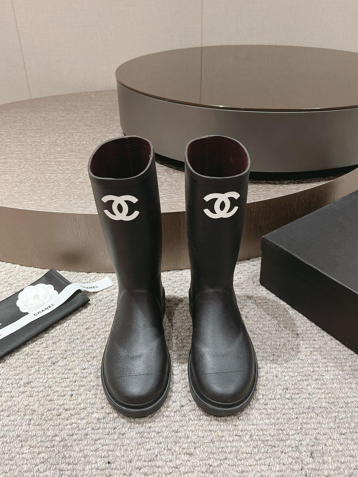 Chanel Rain Boots
