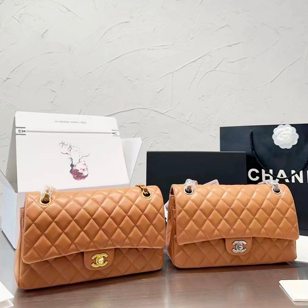 Chanel Lambskin CF Bag 25CM-Red