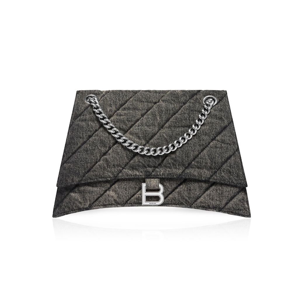 Balenciaga Crush Quilted Denim Bag